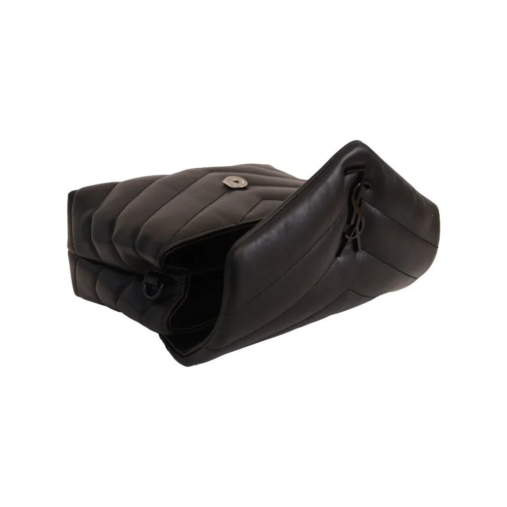 Saint Laurent Loulou Quilted Calfskin Crossbody Bag Black - Picture 4 of 5